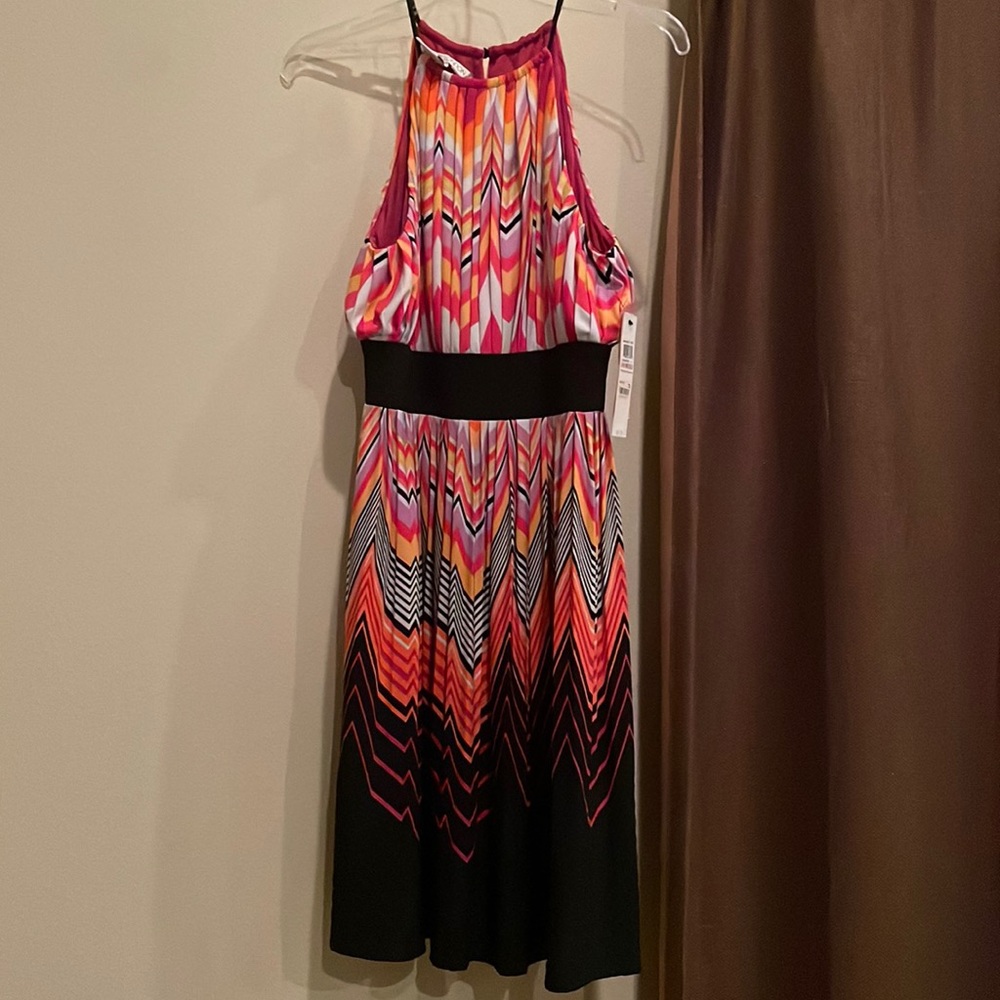 Maggy London Women’s chevron multicolored dress